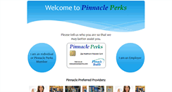 Desktop Screenshot of pinnacleperks.com
